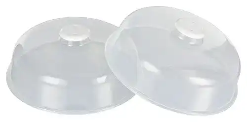 Mikrowellenabdeckhaube Kigima mit Griff – Set aus 2 Stück
