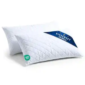 KopfKissen 40 x 80 cm im 2er Set für hohen Schlafkomfort
