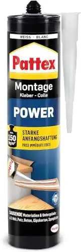 Pattex Montagekleber Power – Baukleber mit starker Anfangshaftung