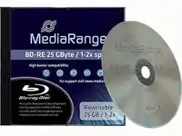 Mediarange BD-RE MR491 JewelCase Rohlinge (25GB, 2X Geschwindigkeit)
