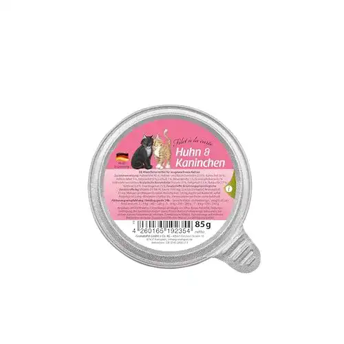 GranataPet Katzenfutter Filet à la carte Huhn und Kaninchen, 6 x 85 g