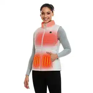 Beheizbare Weste für Damen von Ororo mit Powerbank und bis zu 10 Stunden Wärme