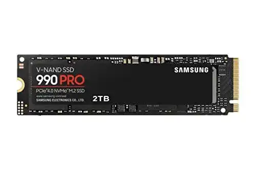 Samsung 990 PRO NVMe M.2 SSD 2 TB PCIe 4.0 mit 7.450 MB/s Lese- und 6.900 MB/s Schreibgeschwindigkeit