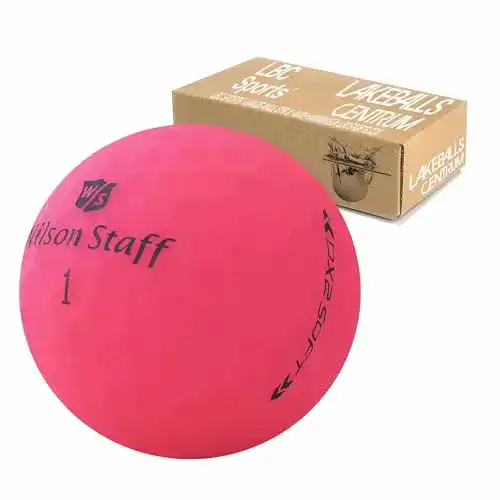 24 gebrauchte Wilson Staff Dx2 Duo Soft Optix Golfbälle in Pink