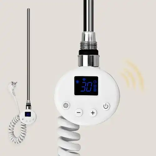 Heizstab für Badheizkörper 600W mit Thermostat und WiFi-Funktion