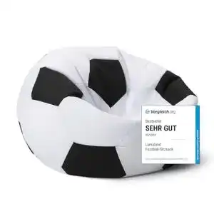 Lumaland Sitzsack Fussball (110 cm Ø) für drinnen und draußen