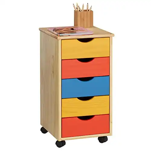Rollcontainer IDIMEX Lagos Bürocontainer mit 5 Schubladen