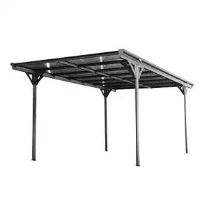 Carport Westmann Helsinki 15m² in Grau mit Flachdach