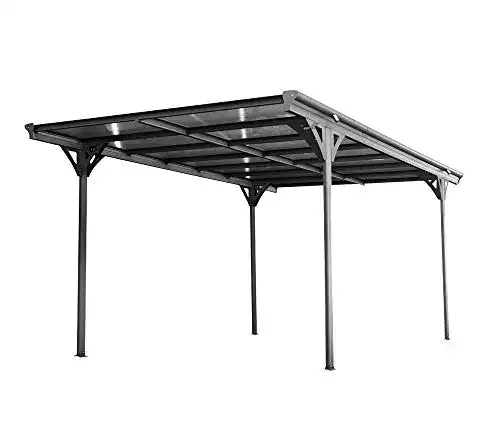 Carport Westmann Helsinki 15m² in Grau mit Flachdach