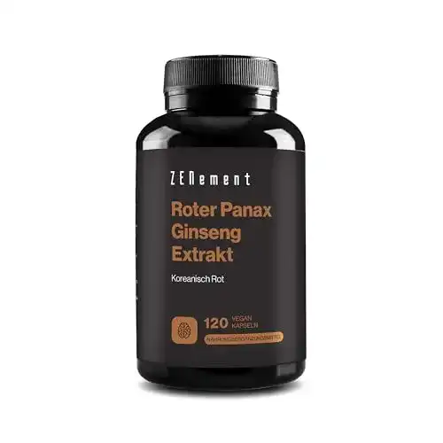 Ginseng Kapseln Zenement Roter Panax Ginseng Extrakt 2375 mg