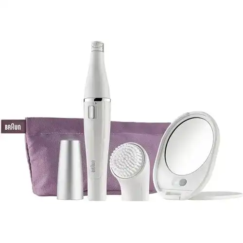 Gesichtsepilierer Braun Face 830 mit Gesichtsreinigungsbürste