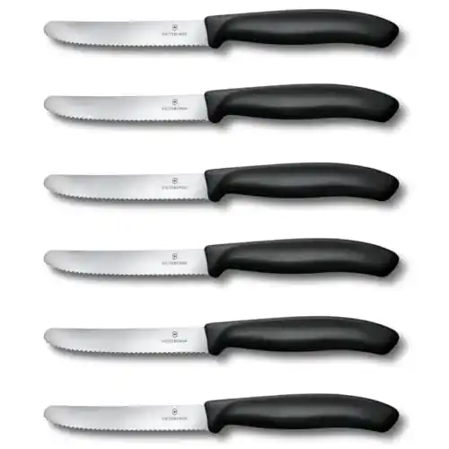 Victorinox Swiss Classic Tomatenmesser mit Wellenschliff, 11 cm