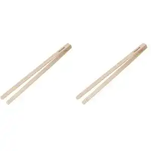 Grillzange aus Buchenholz von Fackelmann, 45 cm, 2er Set