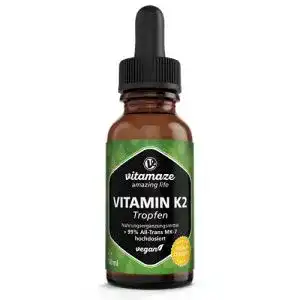 Vitamaze K2 Tropfen – Hochdosiert mit 200 mcg Vitamin K2 pro Tagesdosis