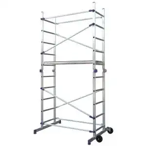 Rollgerüst Facal Pinna aus Aluminium mit Gelenk- und Arbeitsplattform