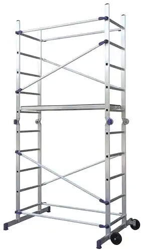 Rollgerüst Facal Pinna aus Aluminium mit Gelenk- und Arbeitsplattform