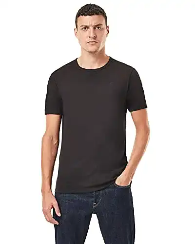 G-Star RAW Herren Basic T-Shirt im 2er-Pack in Schwarz