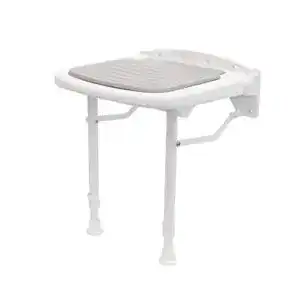 Duschklappsitz Alberts 140366 mit Polstersitz und Stützfüßen