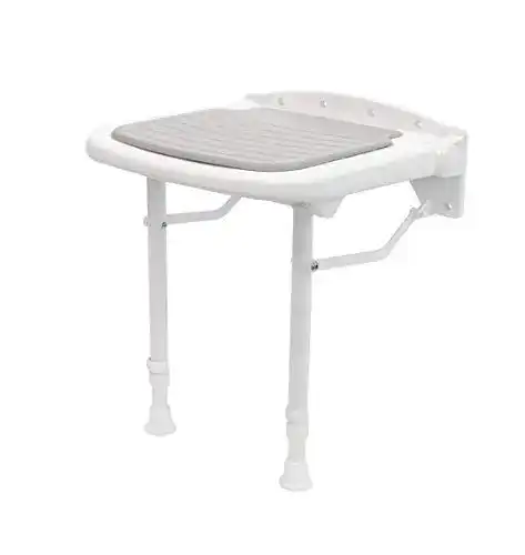 Duschklappsitz Alberts 140366 mit Polstersitz und Stützfüßen
