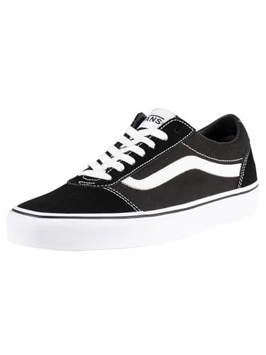 Vans Herren Ward Sneaker aus Wildleder und Canvas in Schwarz/Weiß
