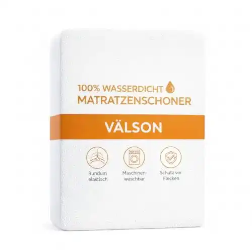Matratzenschoner 140 x 200 cm Wasserdichter und hypoallergener Schutzbezug