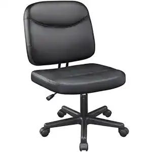 Bürostuhl ohne Armlehne von Yaheetech Höhenverstellbarer Schreibtischstuhl