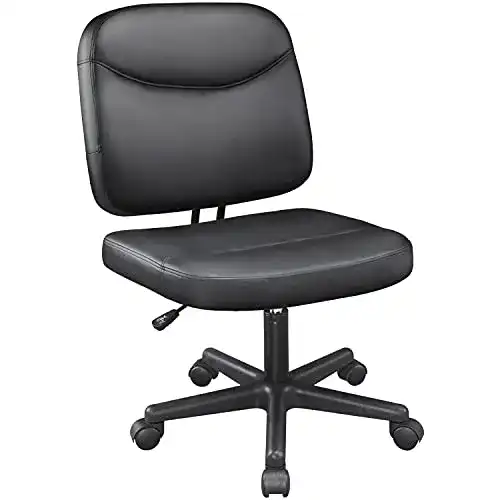 Bürostuhl ohne Armlehne von Yaheetech Höhenverstellbarer Schreibtischstuhl
