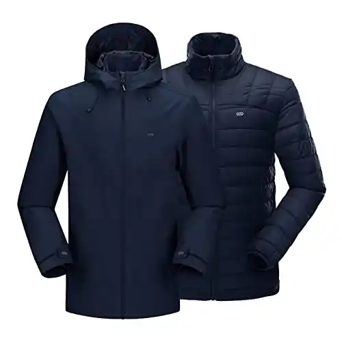 3-in-1 Herrenjacke von 33,000ft – Wasserdicht und Winddicht