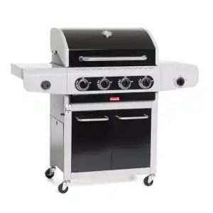 Barbecook Gasgrillwagen mit Deckel und Thermometer, 14kW, schwarz