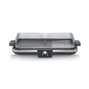 Severin Tischgrill Plancha mit antihaftbeschichteter Grillplatte