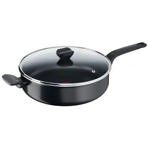 Tefal Easy Cook & Clean Schmorpfanne 28 cm mit Deckel und Antihaftbeschichtung