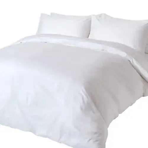 Perkal-Bettwäsche Set von Homescapes 2-teilig aus 100% Bio-Baumwolle