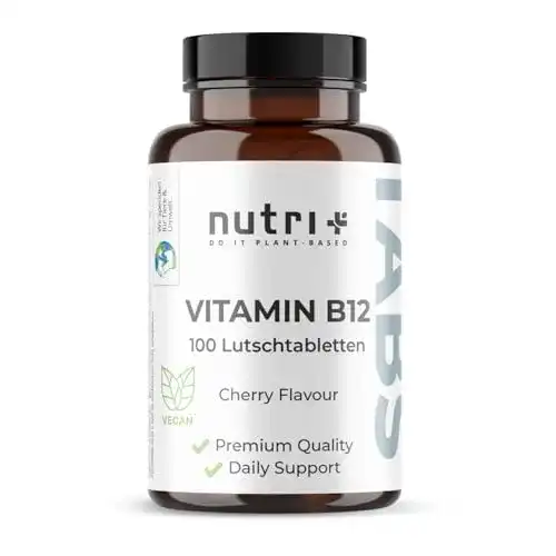 Vitamin B12 Lutschtabletten 500µg von Nutri – Vegan und hochdosiert