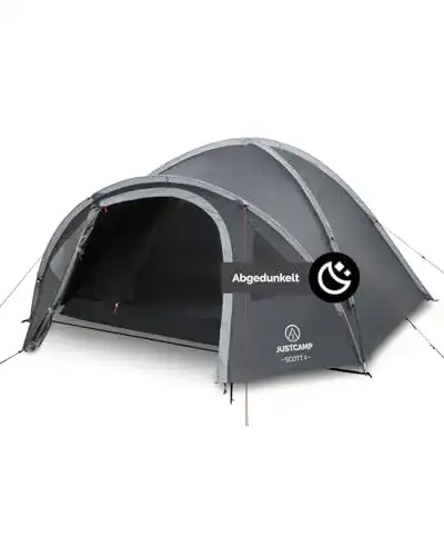 Justcamp Scott Campingzelt für 4 Personen, leicht und stabil