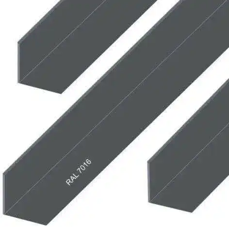 Alu-Winkel aus Aluminium, anthrazit pulverbeschichtet, 20x10x2 mm, 1500 mm