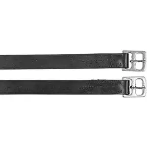 Steigbügelriemen Covalliero aus Leder, schwarz, 130 cm, 25 mm