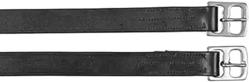 Steigbügelriemen Covalliero aus Leder, schwarz, 130 cm, 25 mm