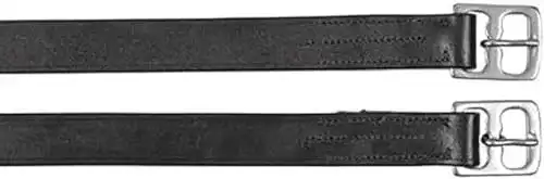Steigbügelriemen Covalliero aus Leder, schwarz, 130 cm, 25 mm