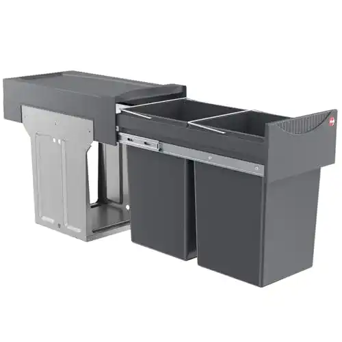 Einbau-Abfalleimer Hailo Abfallsammler Tandem 3666101