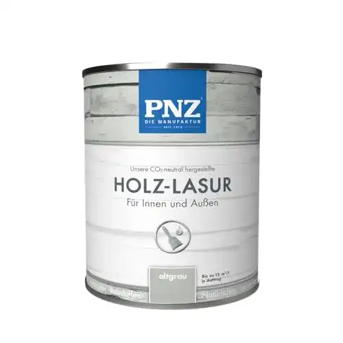 Holzlasur PNZ auf Ölbasis, lösemittelfrei, 750 ml, Altgrau