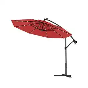 Sonnenschirm 3m Swing & Harmonie Ampelschirm mit LED Beleuchtung