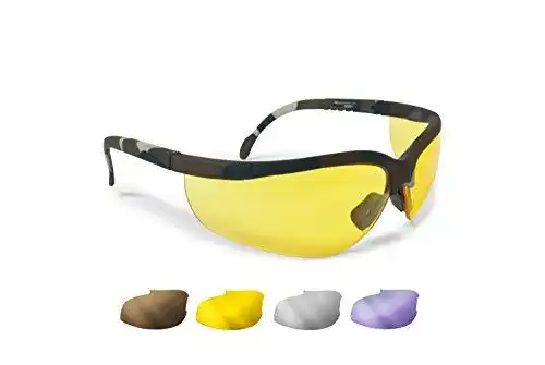 Bertoni Ballistische Schutzbrille mit 4 Wechselgläsern