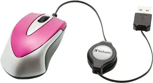 Verbatim Go-Mini optische Travel-Maus für Laptop und PC