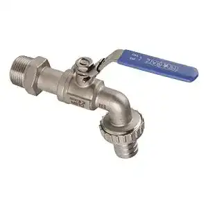 Sanitop-Wingenroth Edelstahl Kugelauslaufventil 3/4 für Garten und Keller