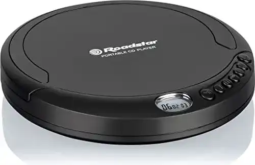 Discman Roadstar PCD-435CD tragbarer CD-Player mit Ohrhörern