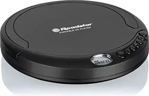 Discman Roadstar PCD-435CD tragbarer CD-Player mit Ohrhörern