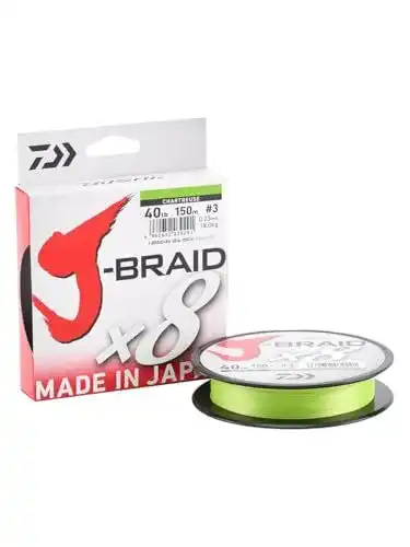 Daiwa J-Braid 8 Braid Geflochtene Angelschnur 0,06mm, 4,0kg/9,0lbs