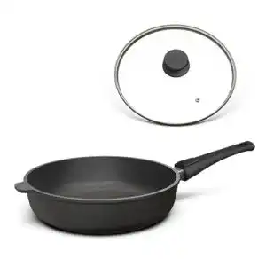 Hoffmann Aluguss Bratpfanne 28 cm für Induktion und alle Herdarten