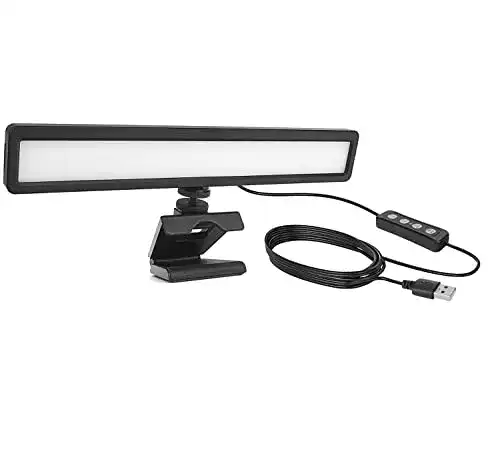 Videokonferenzbeleuchtung Luxceo USB LED Streaming Licht 9W mit Stativ und Clip