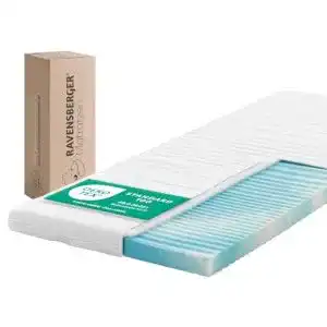 Gel-Topper 120×200 von Ravensberger Matratzen mit 7-Zonen Gelschaum